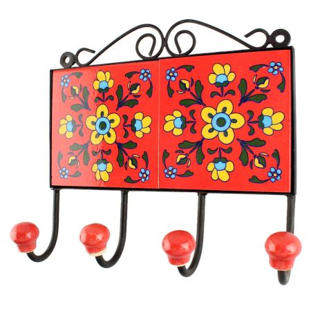 Yellow Tiny flower Ceramic Tile Hook